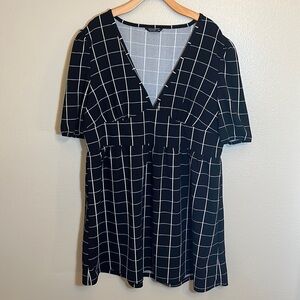 Shein Curve Plus Size Mini Short Sleeve Dress